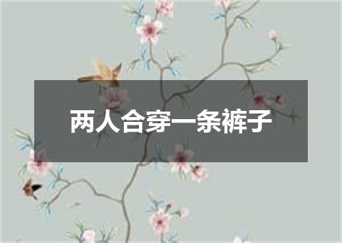 两人合穿一条裤子