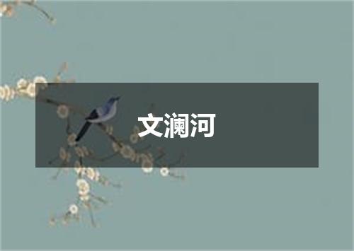 文澜河