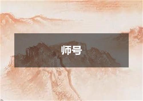 师号