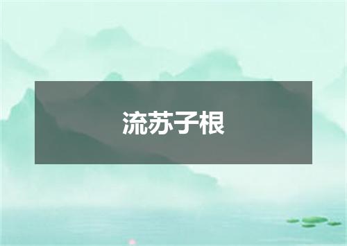 流苏子根