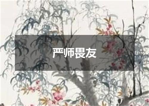 严师畏友