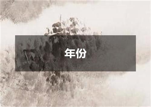 年份