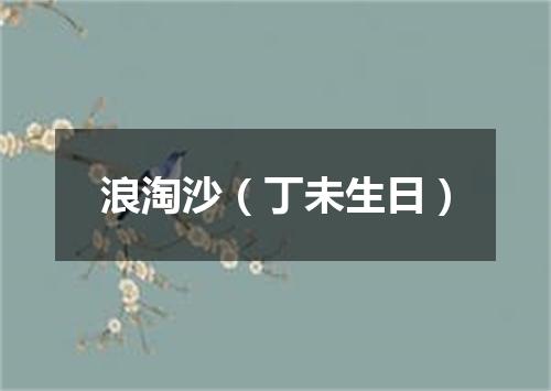 浪淘沙（丁未生日）