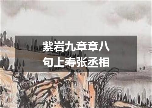 紫岩九章章八句上寿张丞相