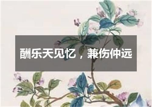 酬乐天见忆，兼伤仲远