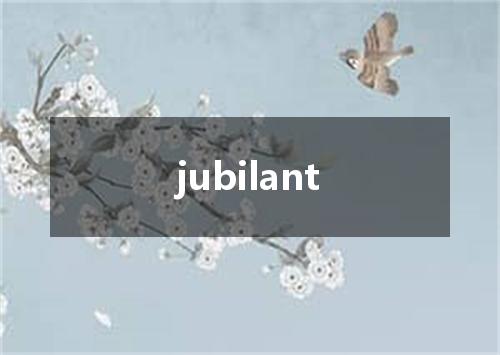 jubilant是什么意思