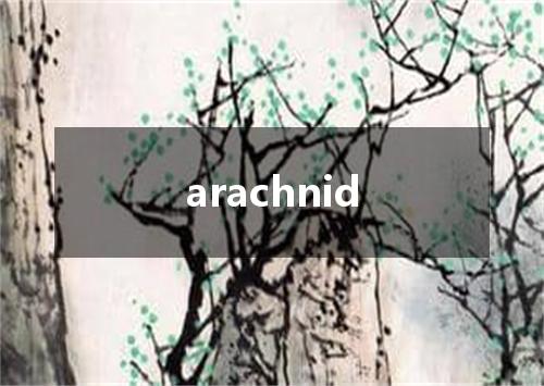 arachnid是什么意思