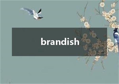 brandish是什么意思