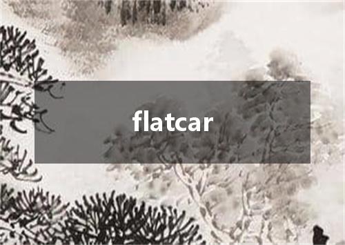 flatcar是什么意思