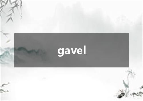 gavel是什么意思