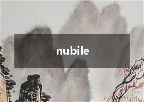 nubile是什么意思