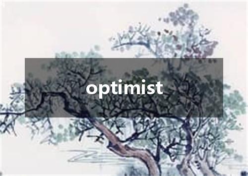 optimist是什么意思