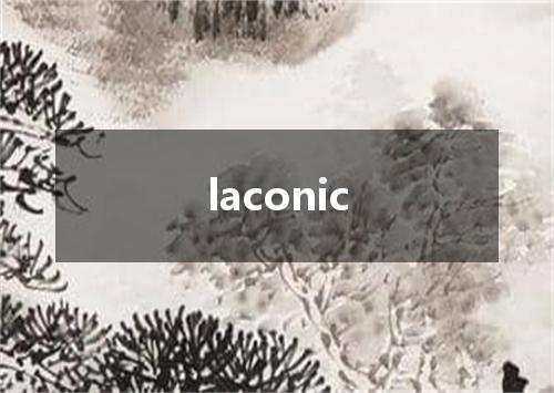 laconic是什么意思