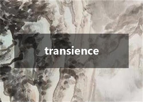 transience是什么意思