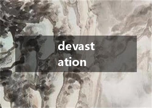 devastation是什么意思