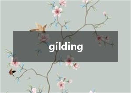 gilding是什么意思