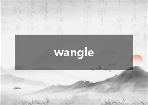 wangle是什么意思