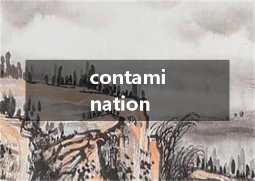 contamination是什么意思