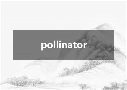 pollinator是什么意思