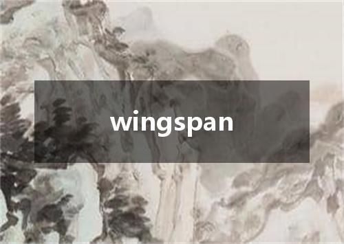 wingspan是什么意思