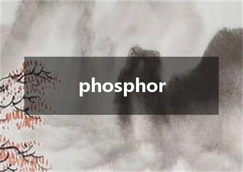 phosphor是什么意思