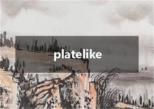 platelike是什么意思