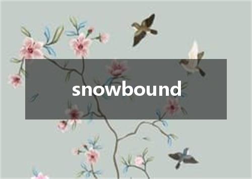 snowbound是什么意思