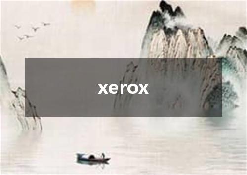 xerox是什么意思