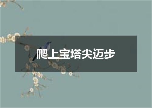 爬上宝塔尖迈步