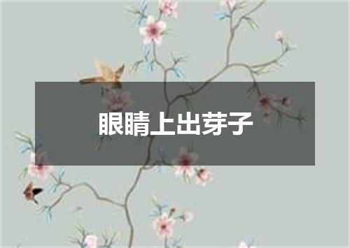 眼睛上出芽子