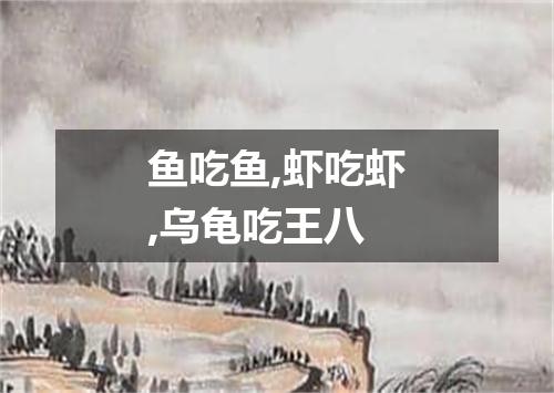 鱼吃鱼,虾吃虾,乌龟吃王八