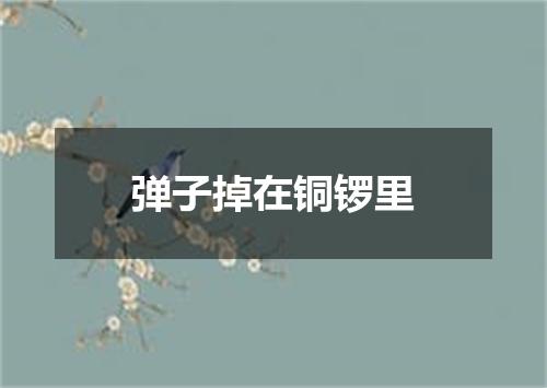 弹子掉在铜锣里