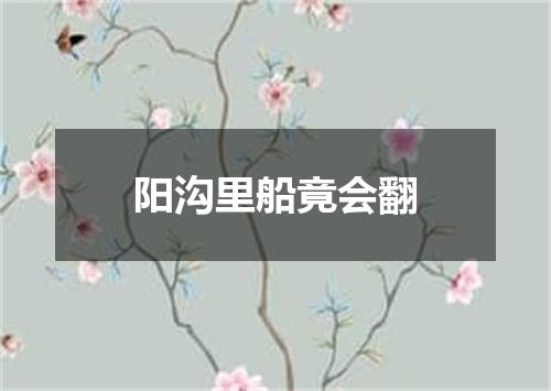 阳沟里船竟会翻