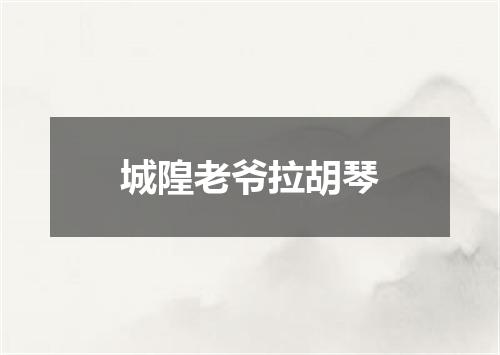 城隍老爷拉胡琴