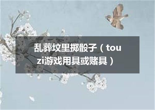 乱葬坟里掷骰子（tou zi游戏用具或赌具）