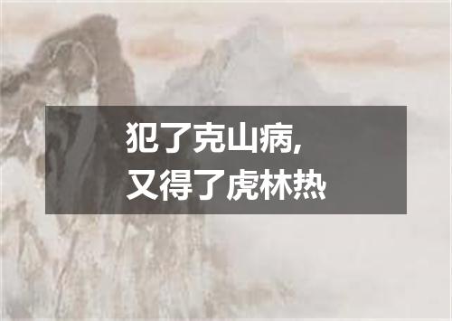 犯了克山病,又得了虎林热