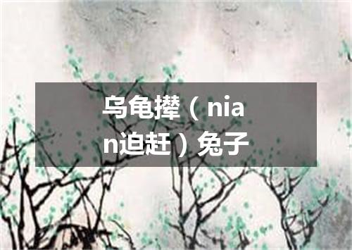 乌龟撵（nian迫赶）兔子