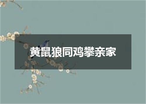 黄鼠狼同鸡攀亲家