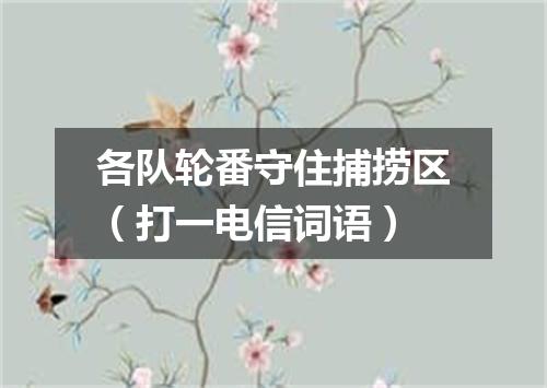 各队轮番守住捕捞区（打一电信词语）