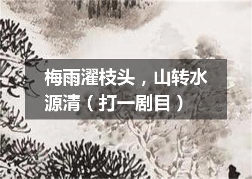 梅雨濯枝头，山转水源清（打一剧目）