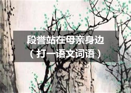 段誉站在母亲身边（打一语文词语）