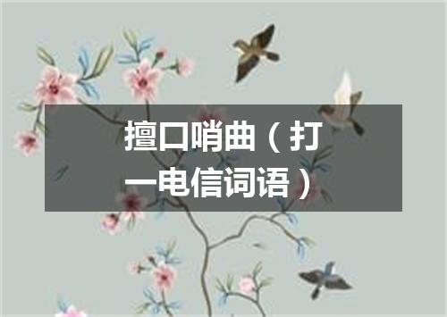 擅口哨曲（打一电信词语）