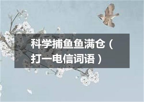 科学捕鱼鱼满仓（打一电信词语）