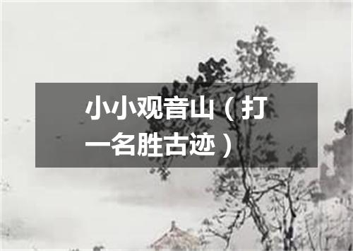 小小观音山（打一名胜古迹）