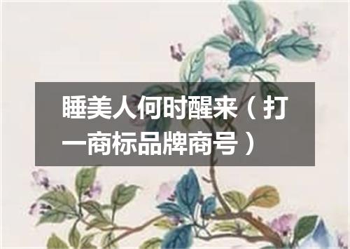 睡美人何时醒来（打一商标品牌商号）