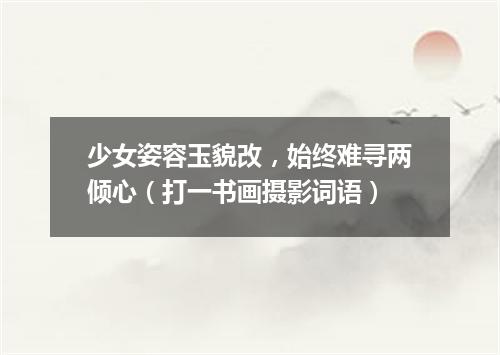 少女姿容玉貌改，始终难寻两倾心（打一书画摄影词语）