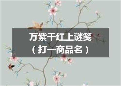 万紫千红上谜笺（打一商品名）