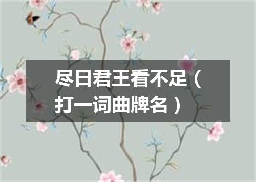 尽日君王看不足（打一词曲牌名）