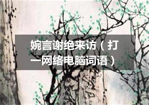 婉言谢绝来访（打一网络电脑词语）