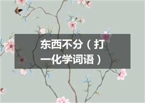 东西不分（打一化学词语）